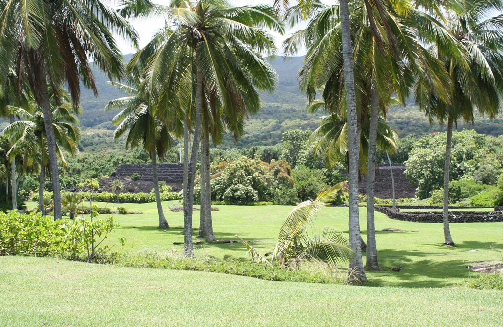 Piilanihale Heiau Gjennom Kahanu Garden Coco Grove